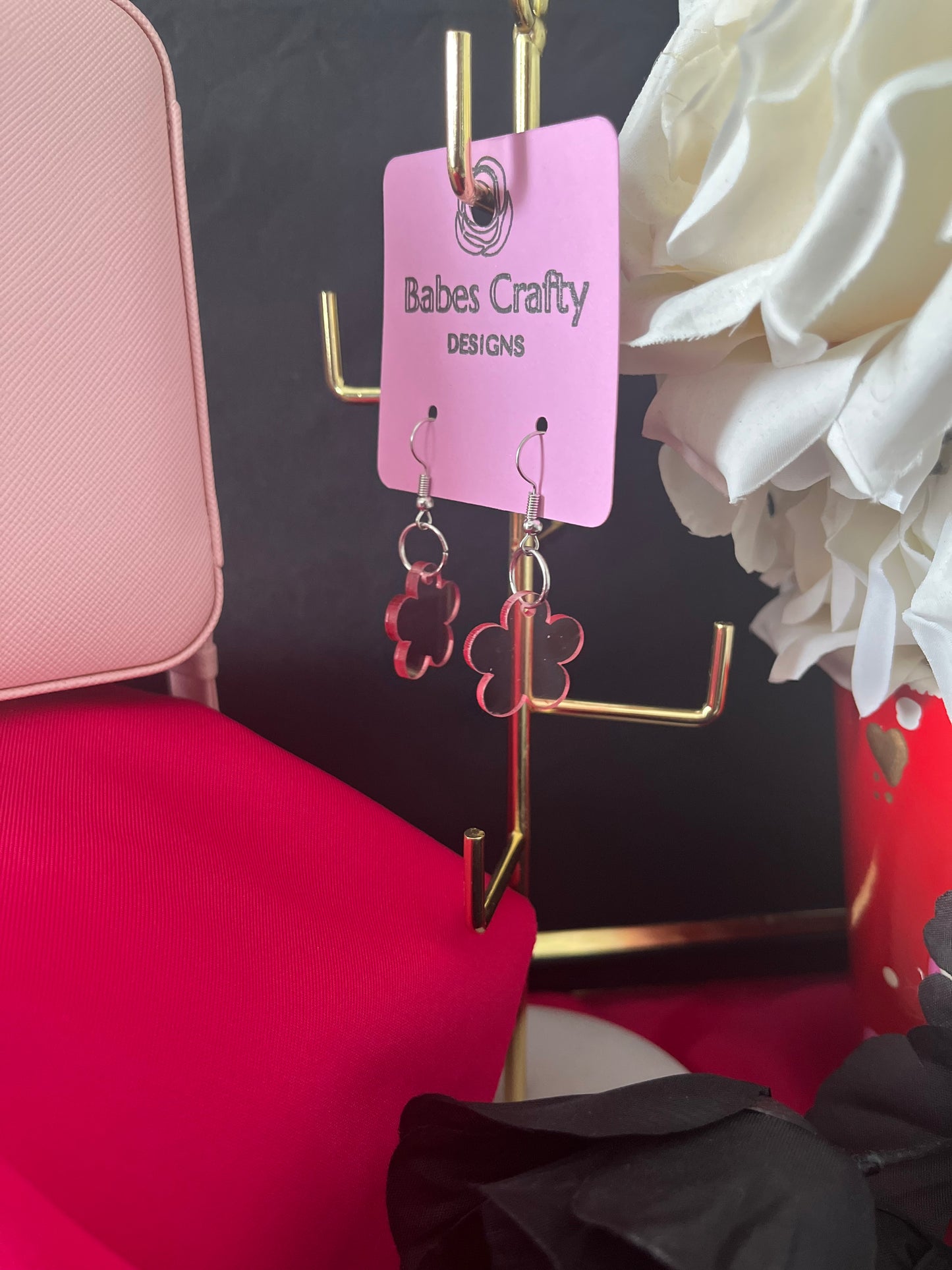 Acrylic flower Dangle