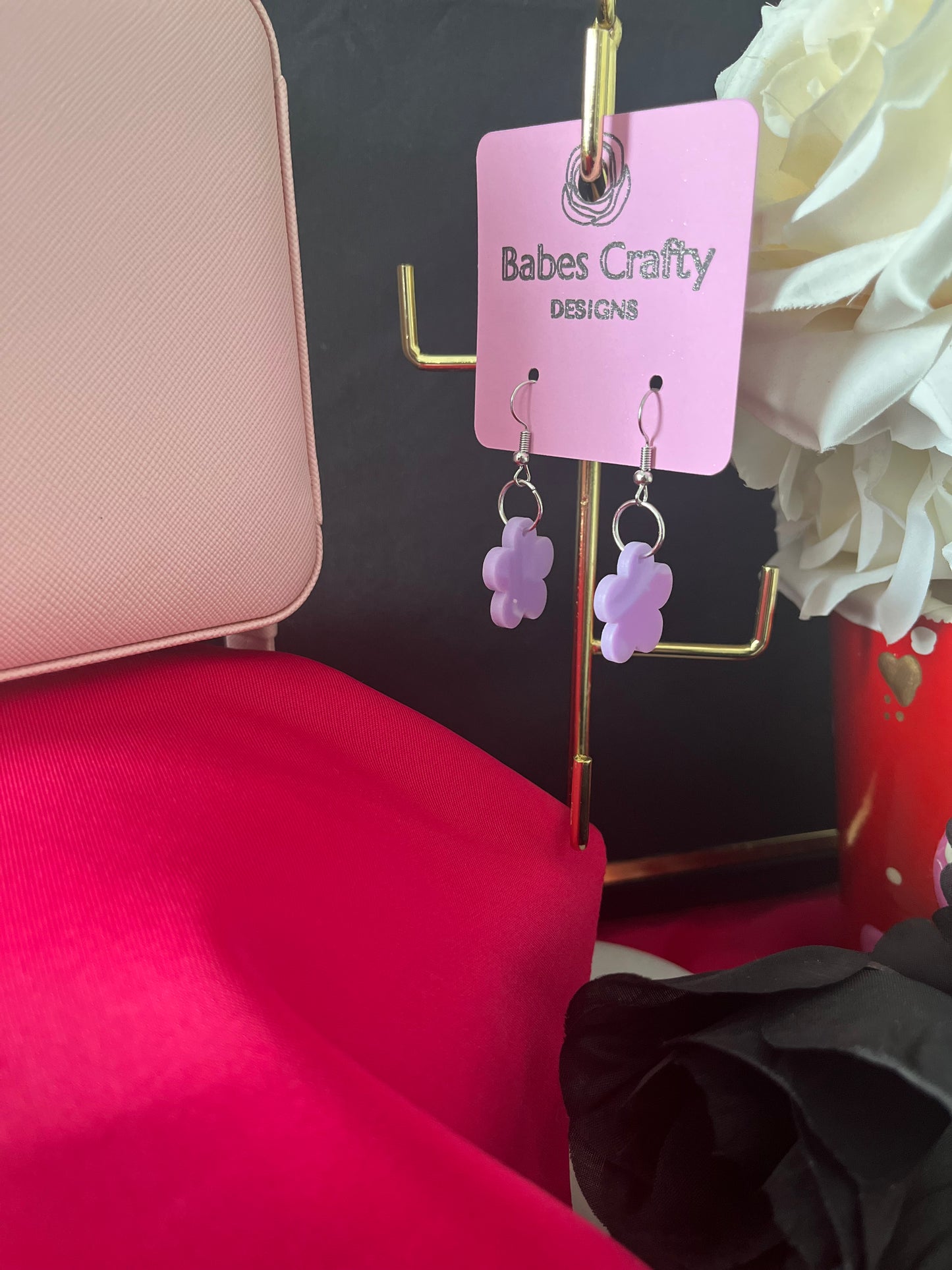 Acrylic flower Dangle