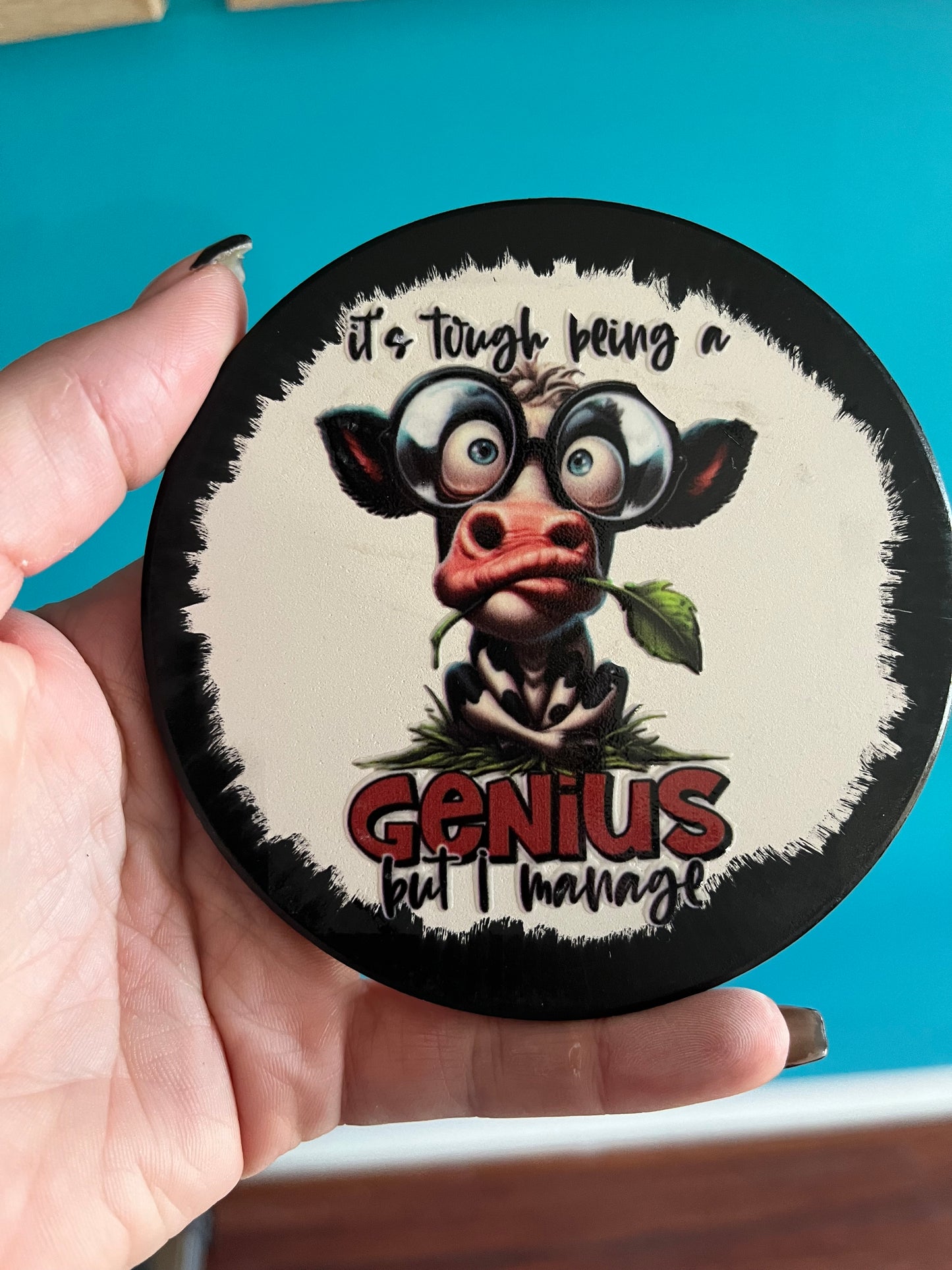 Ceramic coaster - funny design