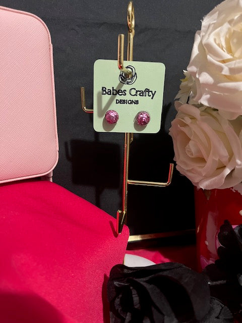 Earrings - Half Bauble Studs