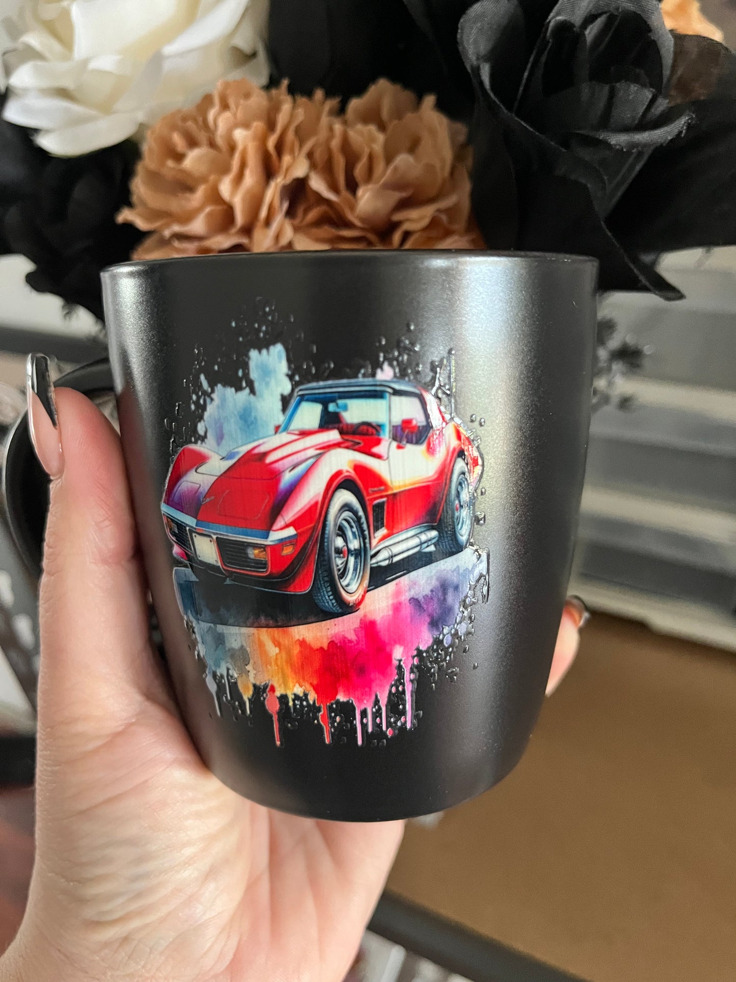 Illustration car lover mug