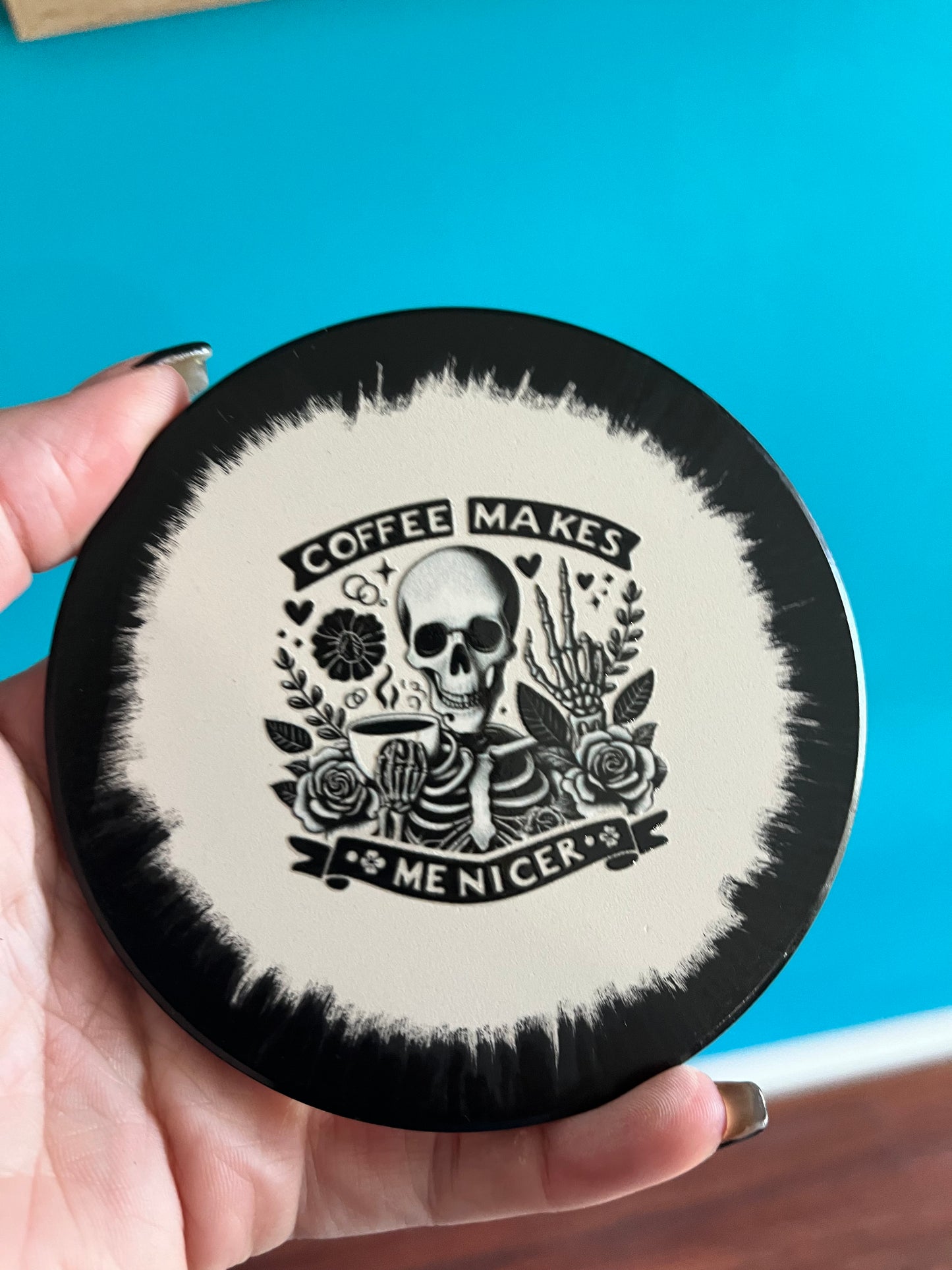 Ceramic coaster - funny design