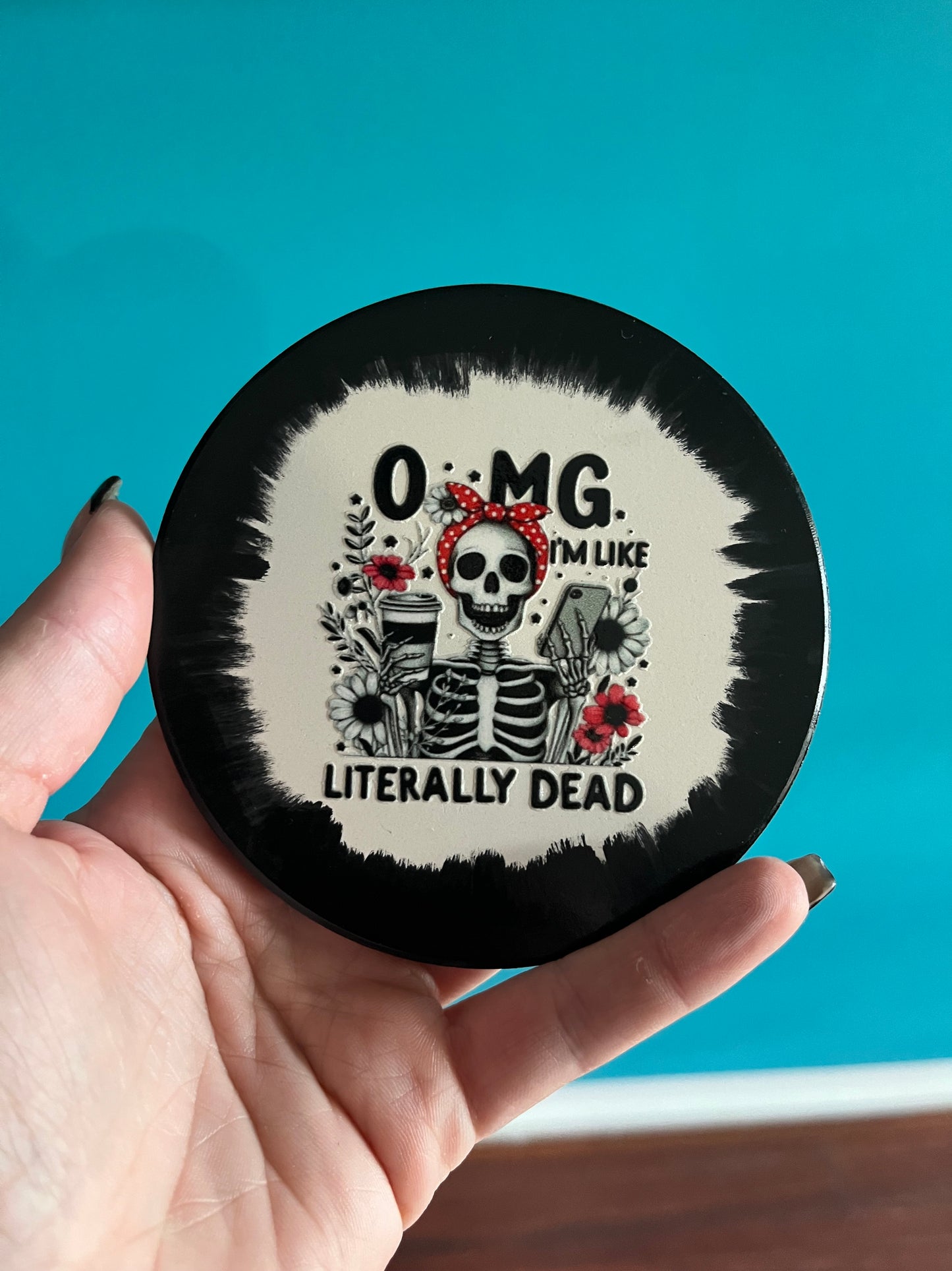 Ceramic coaster - funny design