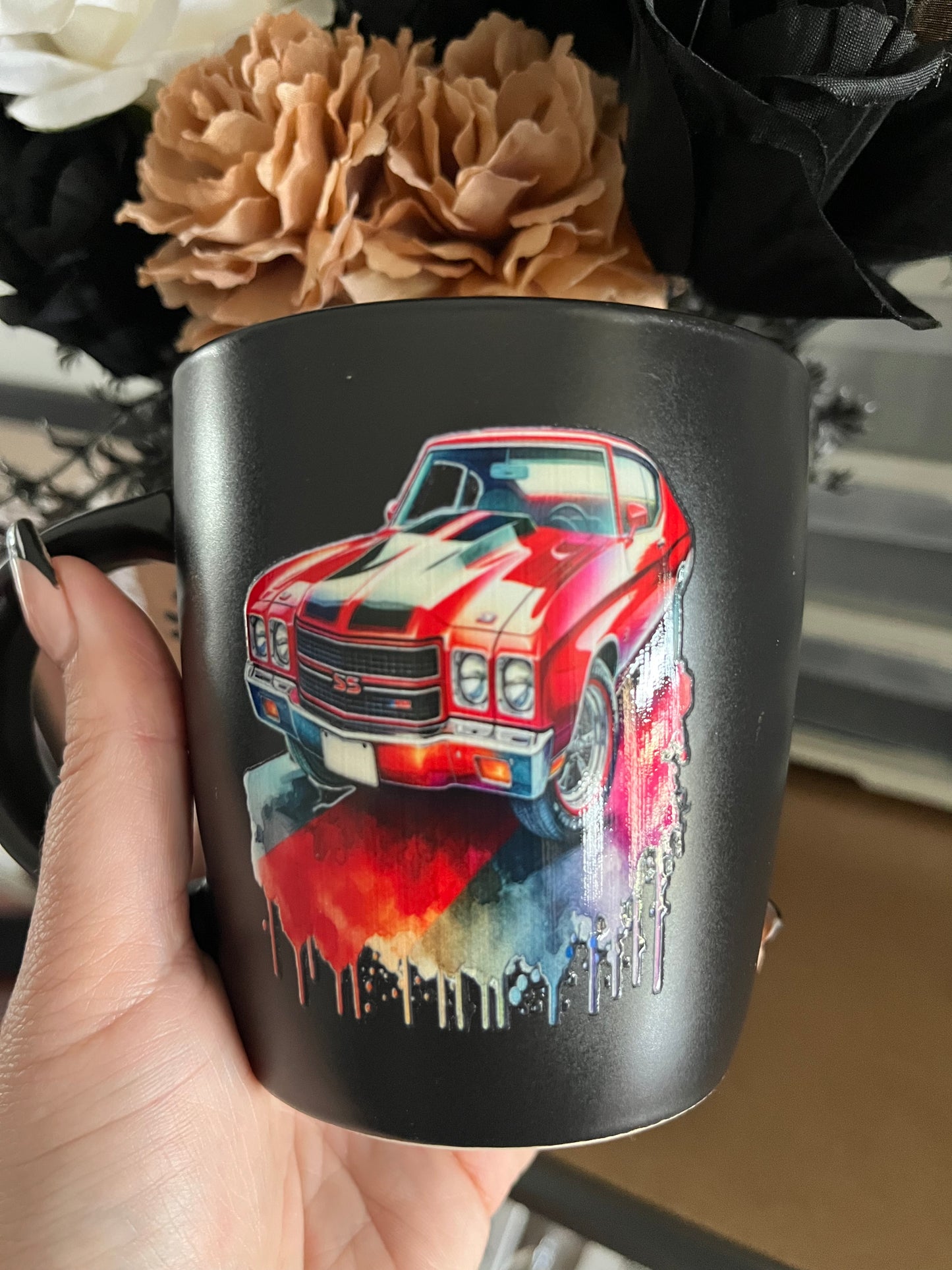 Illustration car lover mug