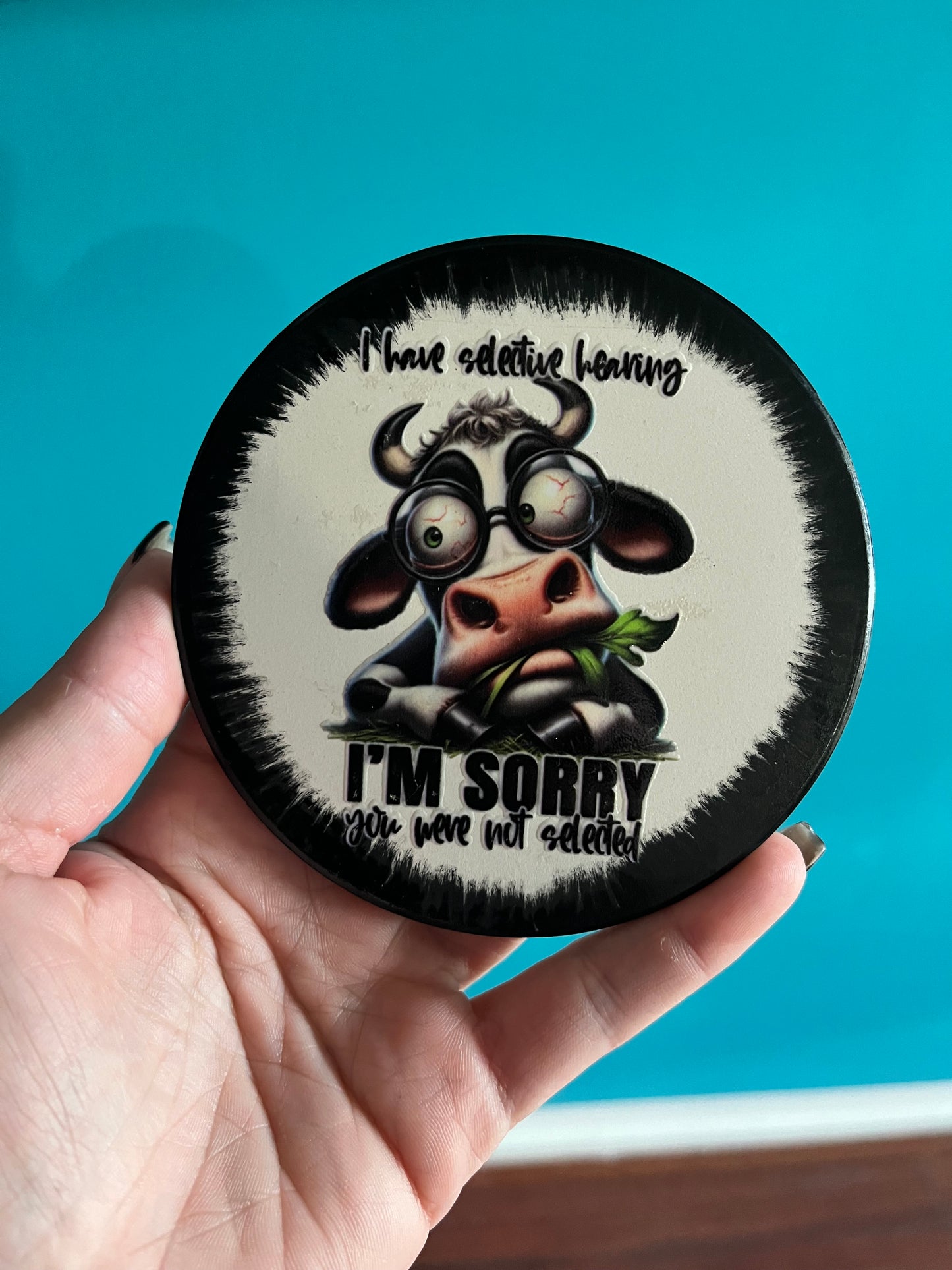 Ceramic coaster - funny design