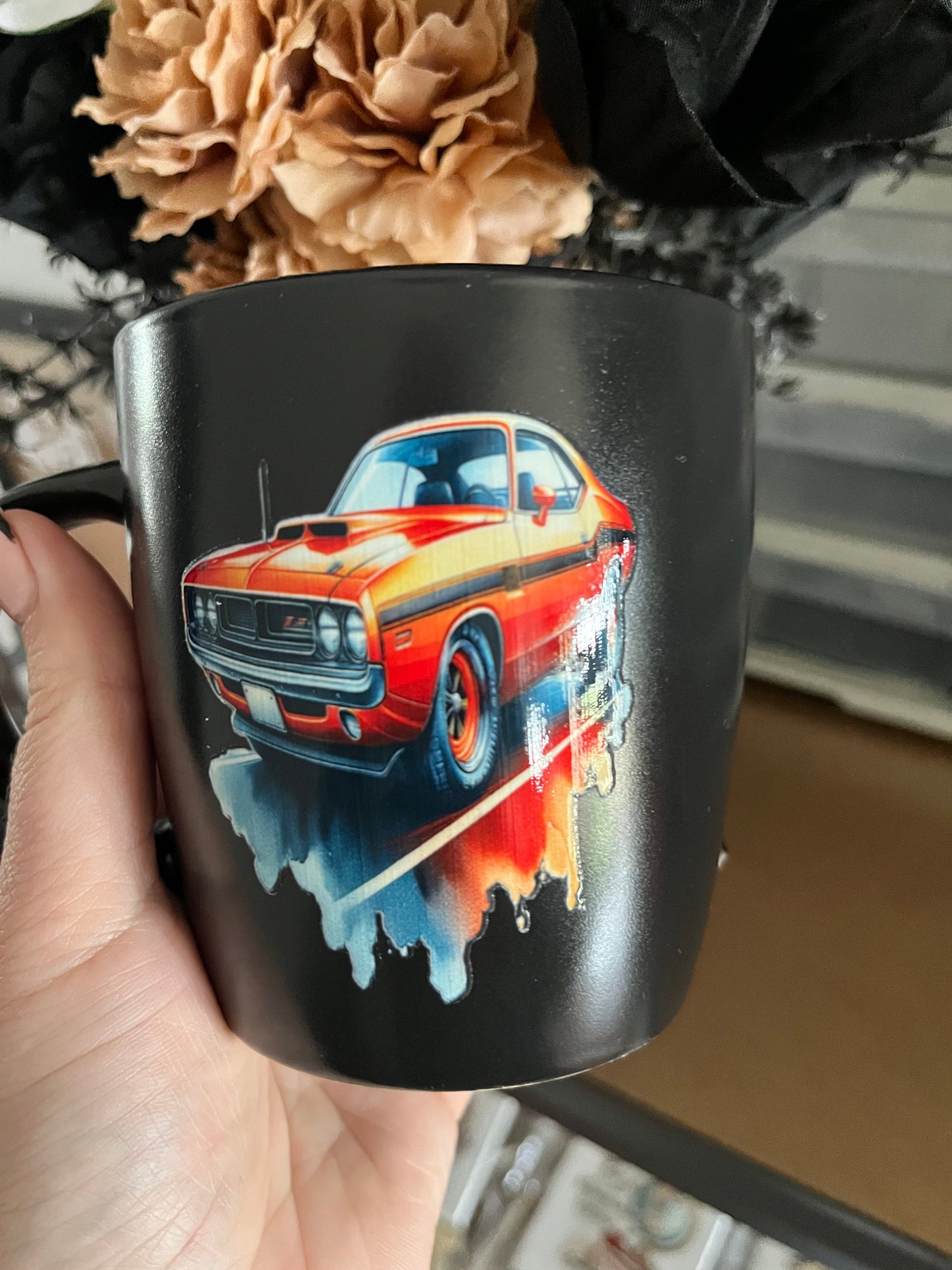 Illustration car lover mug