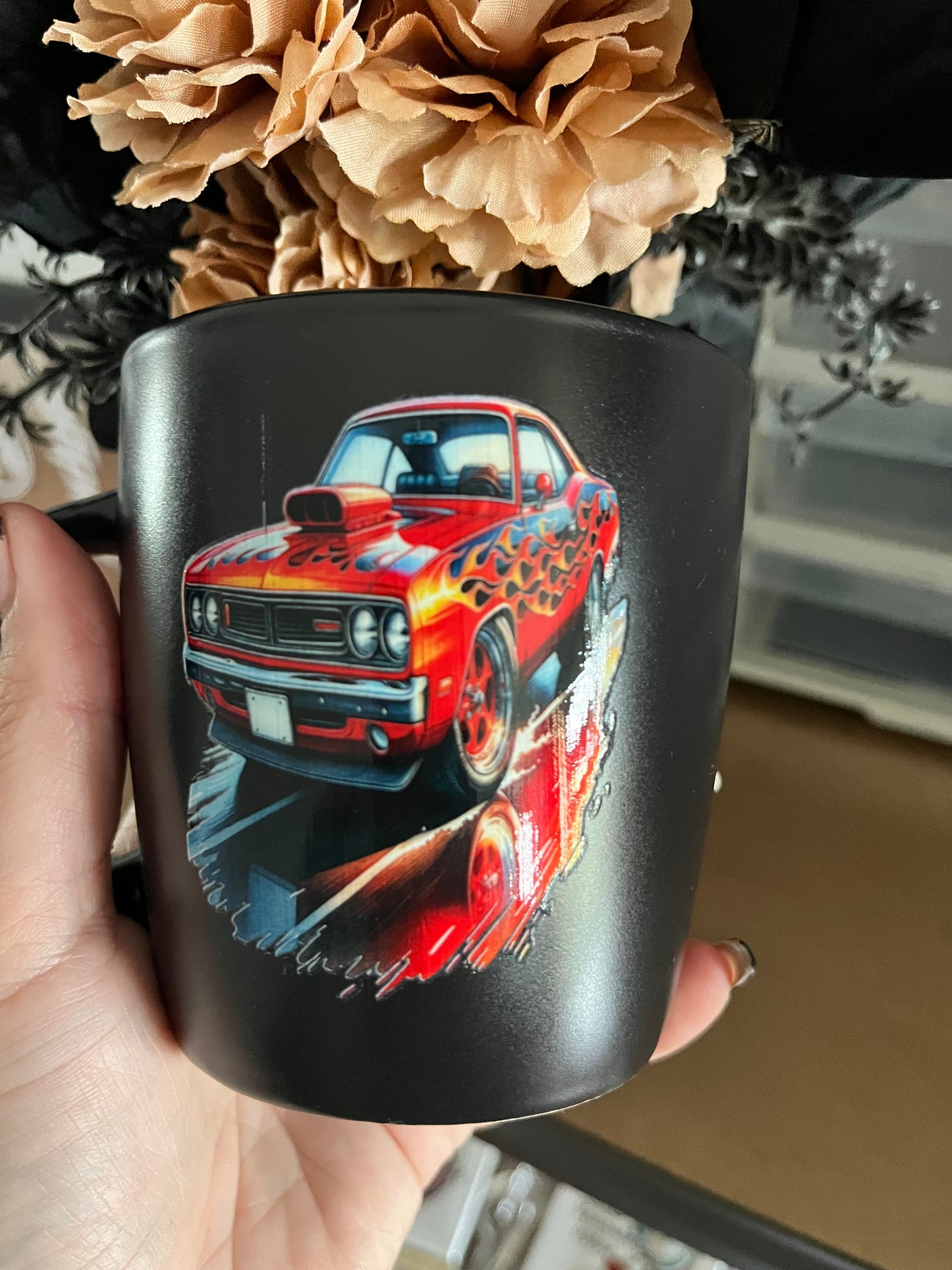 Illustration car lover mug