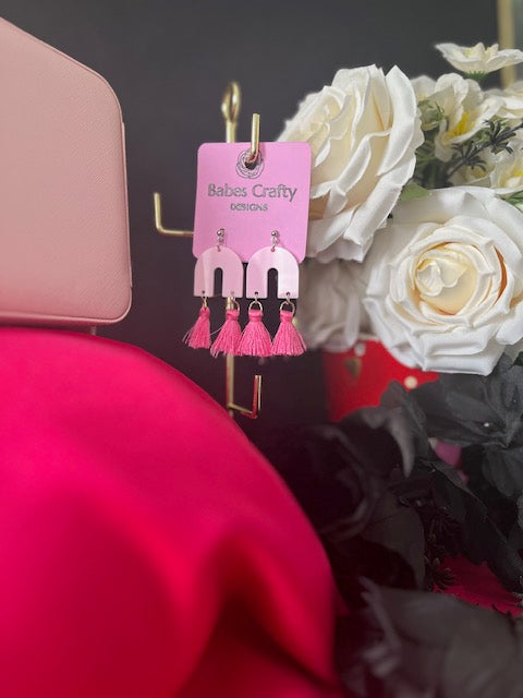 Earrings - Arch and Tassel Dangles